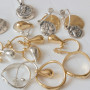 Серебряные Серьги Невесомые капельки gold  - фото 4