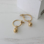 Серебряные Серьги Невесомые капельки gold  - фото 5