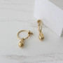 Серебряные Серьги Невесомые капельки gold  - фото 7