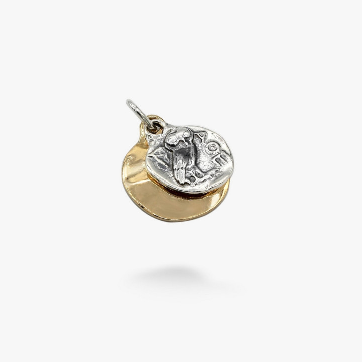 Серебряный Кулон Сова Афины gold