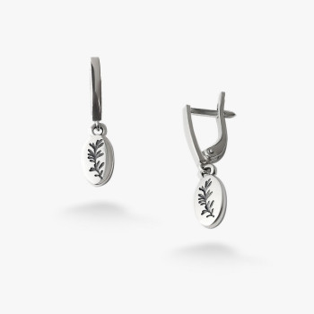Серебряные Серьги Флора