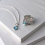 Серебряный Кулон Цефеида indicolite  - фото 4