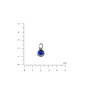 Серебряный Кулон Цефеида sapphire  - фото 3