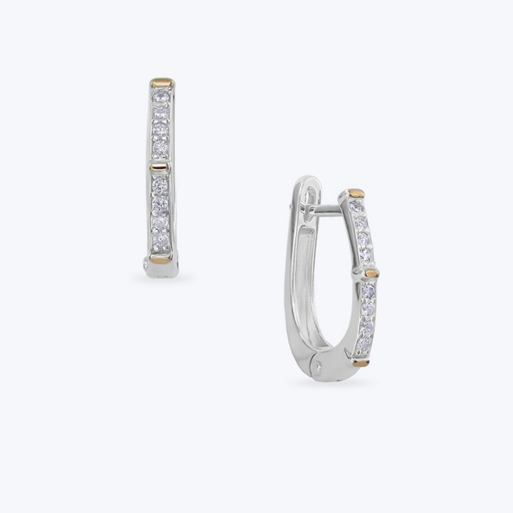 Серебряные Серьги Комплимент Gold