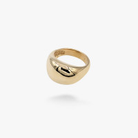Серебряное кольцо Капля gold