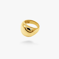 Серебряное кольцо Капля maxi gold