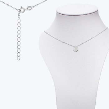 Срібне Кольє Любов Rhodium