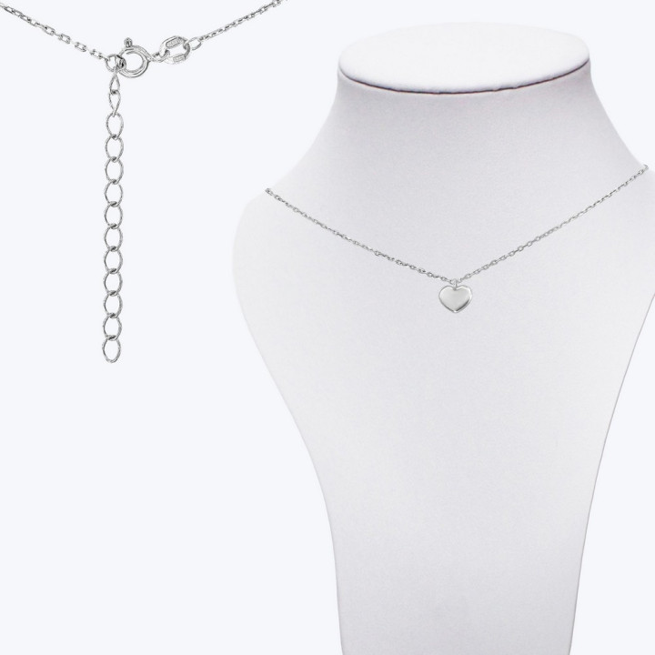 Серебряное Колье Любовь Rhodium