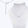 Серебряное Колье Бесконечность Rhodium  - фото 2