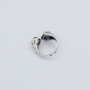 Серебряное кольцо Лириды Dark Aquamarinel  - фото 3