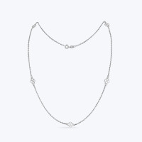 Срібне Кольє Заперечення Rhodium