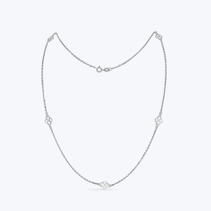 Серебряное Колье Возраждение Rhodium
