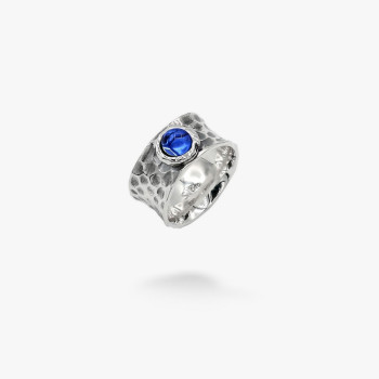 Срібна каблучка Цефеїду sapphire 6мм