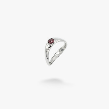 Срібна каблучка Тонка Матерія light amethyst