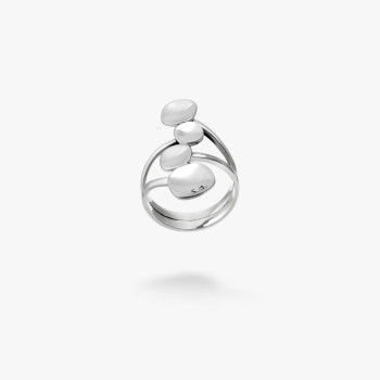 Серебряное кольцо Отражение Maxi