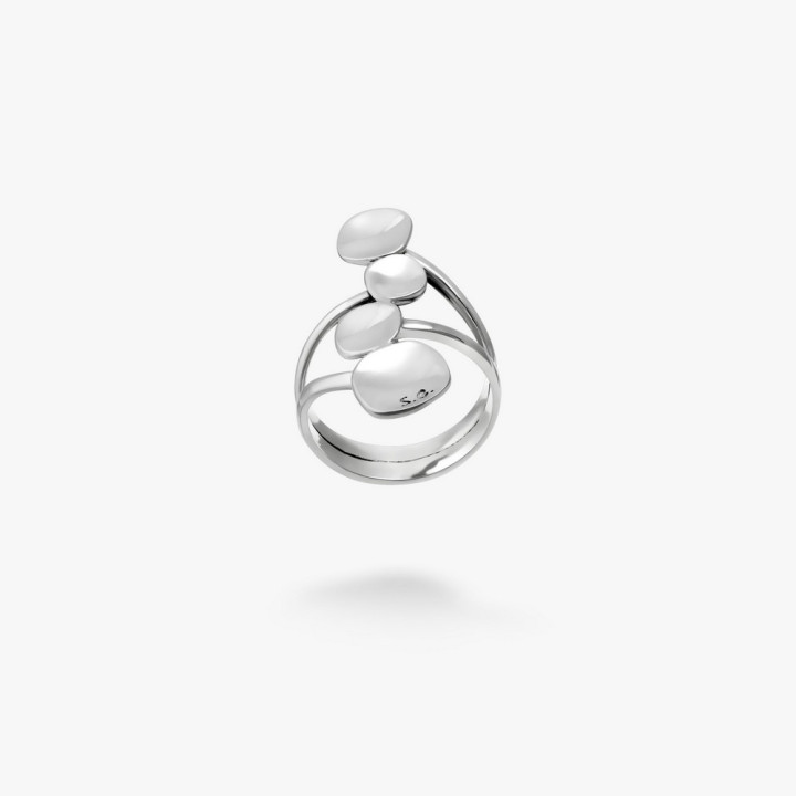Серебряное кольцо Отражение Maxi
