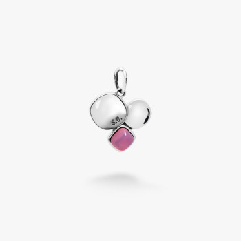 Серебряный Подвес Отражение Rose Opal