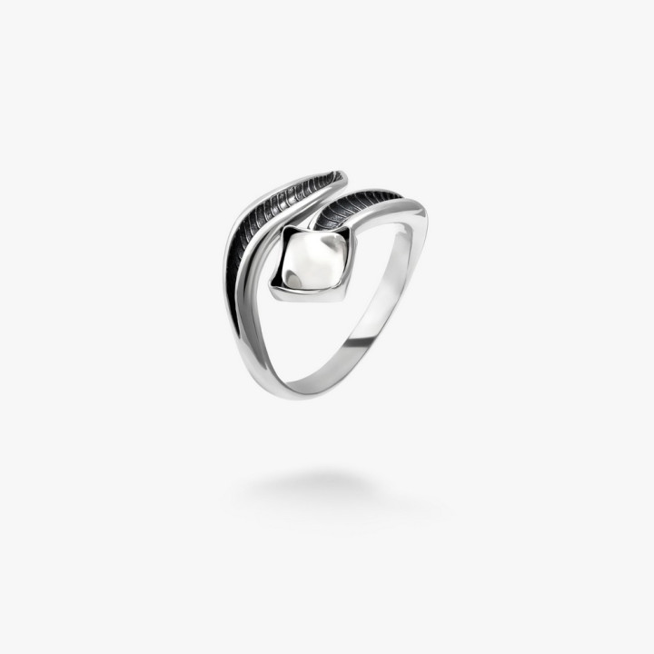 Серебряное кольцо Вербочка Crystal