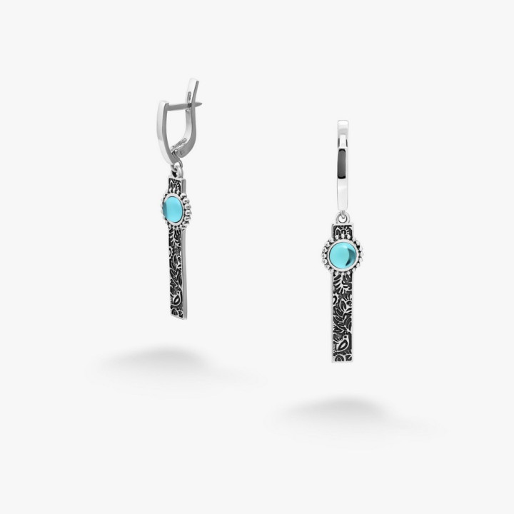Серебряные Серьги Гаивка Indicolite