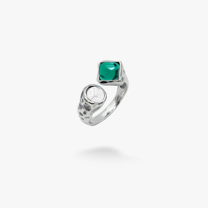 Серебряное кольцо Лириды Sea Breeze