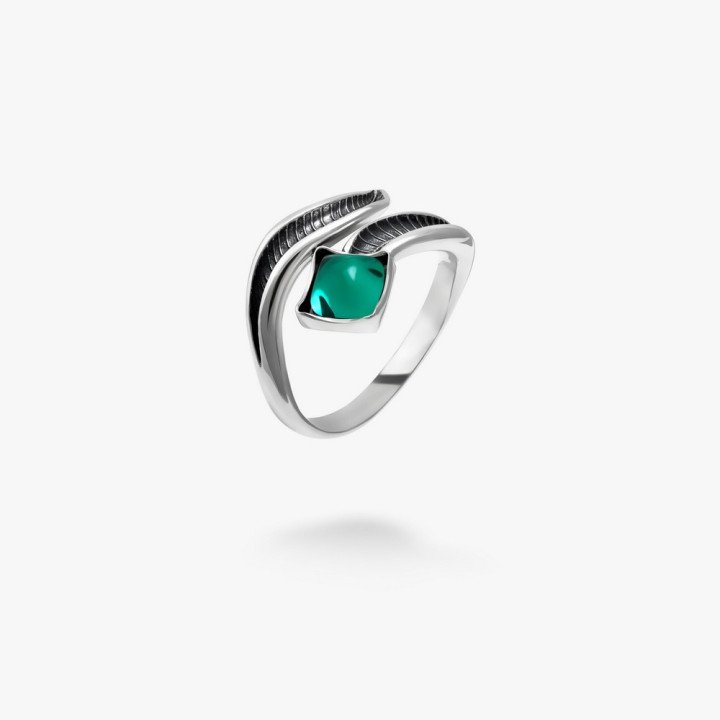 Серебряное кольцо Вербочка Sea Breeze