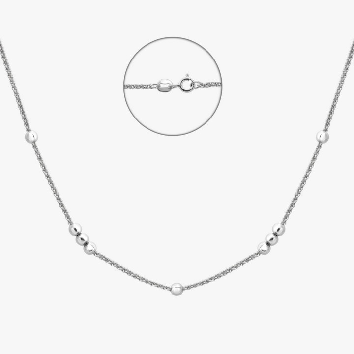 Серебряное Колье с Шариками (КиШ3-40)