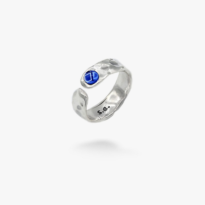 Срібна каблучка Цефеїду sapphire 4мм