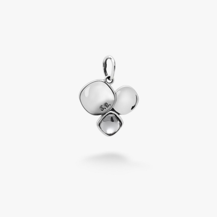 Серебряный Подвес Отражение Gray Crystal