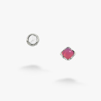 Срібні Пусети Ліриди Rose Opal