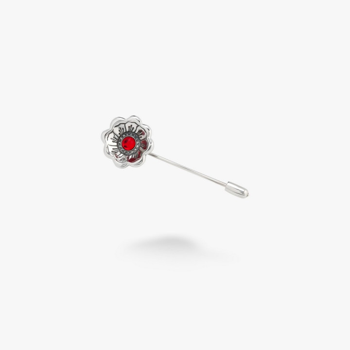 Серебряная Брошь-игла Калачик
