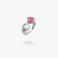 Срібна каблучка Ліриди Rose Opal