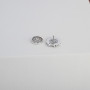 Серебряная Брошь значок Подсолнух Emerald  - фото 6