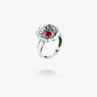 Серебряное кольцо Калачик 15-20.5