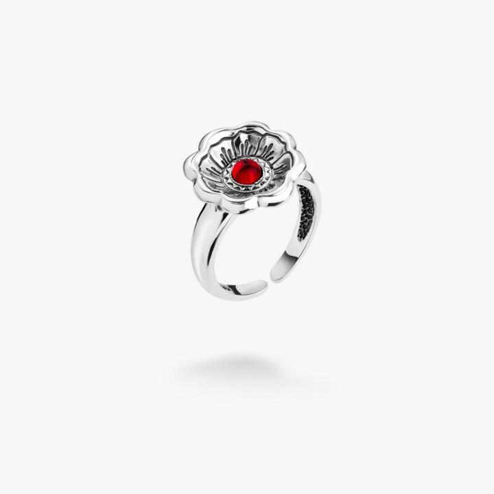 Серебряное кольцо Калачик 15-20.5