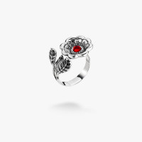 Серебряное кольцо Калачики 15.5-21