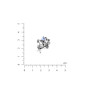 Серебряная Брошь Соловейко Light Sapphire  - фото 3