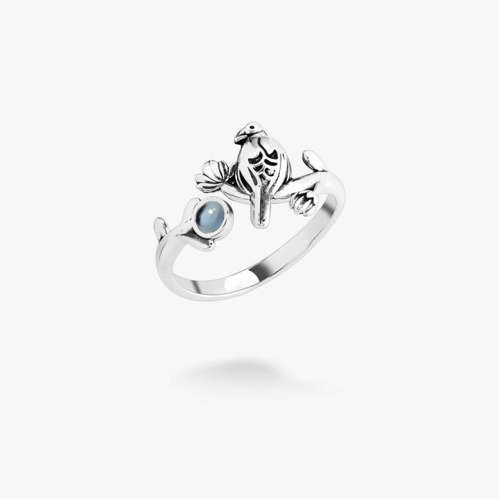 Срібна каблучка Соловейко Light Sapphire