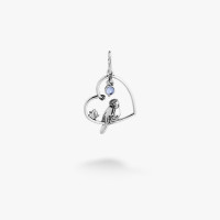 Серебряный Кулон Соловейко Light Sapphire