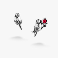 Серебряные Пусеты Соловейко Rose