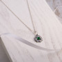 Серебряный Кулон Подсолнух Emerald  - фото 4
