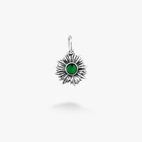 Срібний Кулон Соняшник Emerald