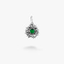 Серебряный Кулон Подсолнух Emerald  - фото 2