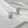 Серебряные Серьги Лириды Light Amethyst  - фото 4