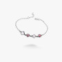 Серебряный Браслет Лириды mix Light Amethyst  - фото 2