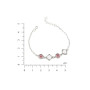 Серебряный Браслет Лириды mix Light Amethyst  - фото 3