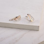 Серебряные Серьги Карди Gold  - фото 4