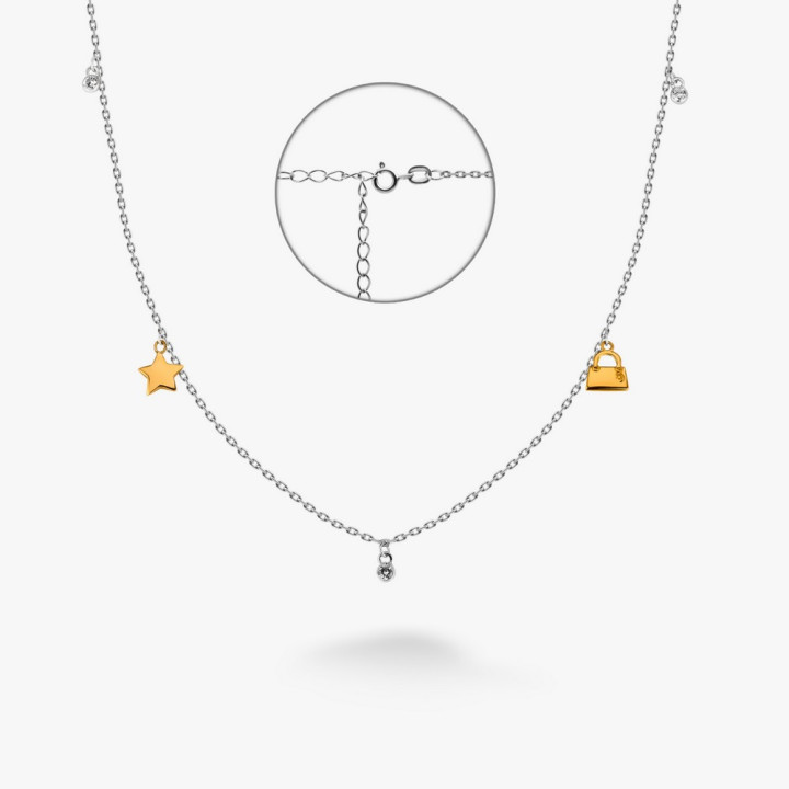 Серебряное Колье Пани Микс