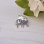 Серебряная Брошь Хатка Mini Amethyst Сонях  - фото 3
