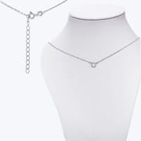 Срібне Кольє Щастя Rhodium