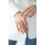 Серебряное кольцо Лириды mix Light Amethyst  - фото 3
